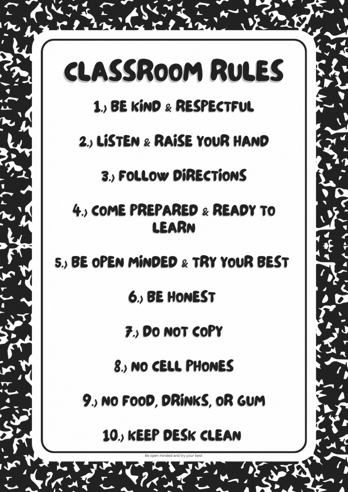 Classroom Rules